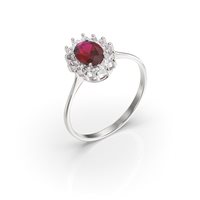 Anello Baroni Gioielli Donna in Oro bianco Rubino 1.1 Ct 3838AR - 3838AR